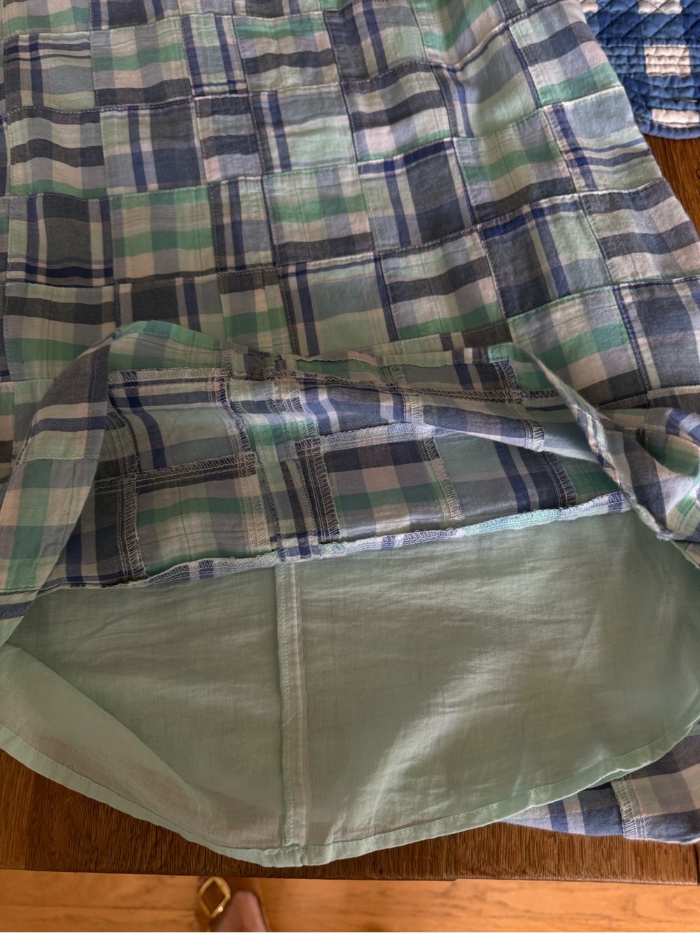 Vineyard Vines Margo Madras Shirt Dress Size 10 - Picture 7 of 8